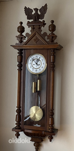 Большие настенные часы-бомба Густав Беккер (фото #10)