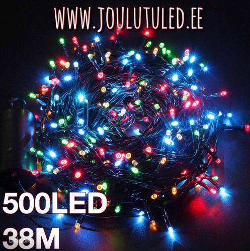 Рождественские гирлянды 500 led/38м, разноцветные, в наличии (фото #1)
