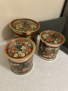 Komplekt 3 kuivainete hoiustamise mahutist (2 foto / 3)