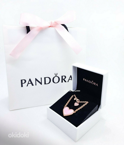 Pandora 14K kullatud Kaelakee ja Sõrmuse komplekt! (foto #1)