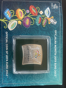 Серебряная монета "Чемпионат Европы по футболу -ЕВРО 2012"