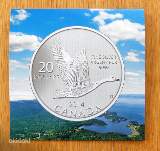 Kanada 20 dollarit 2014 hõbe 99,99% UNC (foto #2)