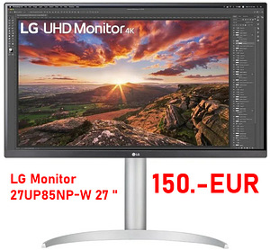 Монитор LG 27UP85NP-W 27" UHD 4K HDR IPS с USB Type-C (1 фото из 5)