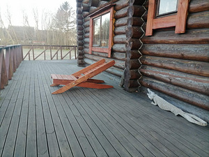 Käsitööna valminud puidust lamamistool / päevitustool (2 foto / 2)