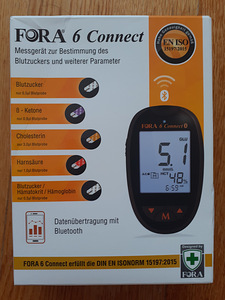 Fora 6 Connect glükomeeter hemoglobiinimõõtja uus (1 foto / 2)