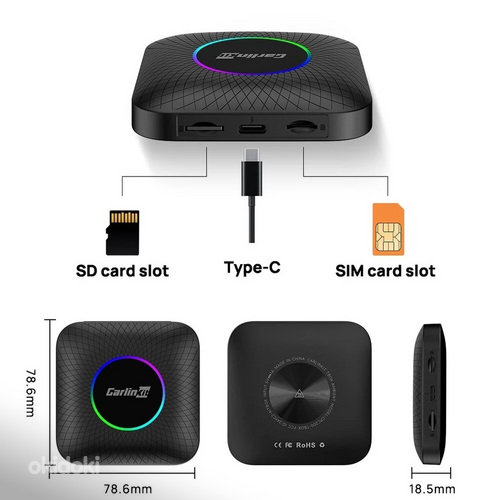 Carlinkit Беспроводной адаптер Carlinkit AI Box Ambient Carplay