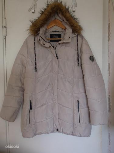 Светло-серая женская зимняя куртка, 48 (фото #2)