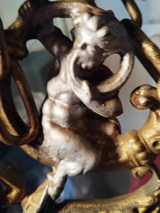 Antiik laelamp originaal klaasplafooniga, vajab restaureerim (4 foto / 7)