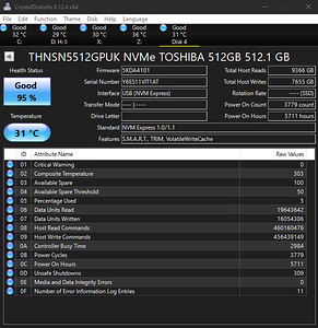 Toshiba 512gb nvme (2 foto / 10)