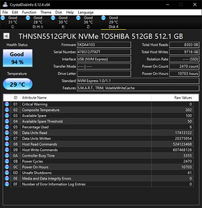 Toshiba 512gb nvme (9 foto / 10)