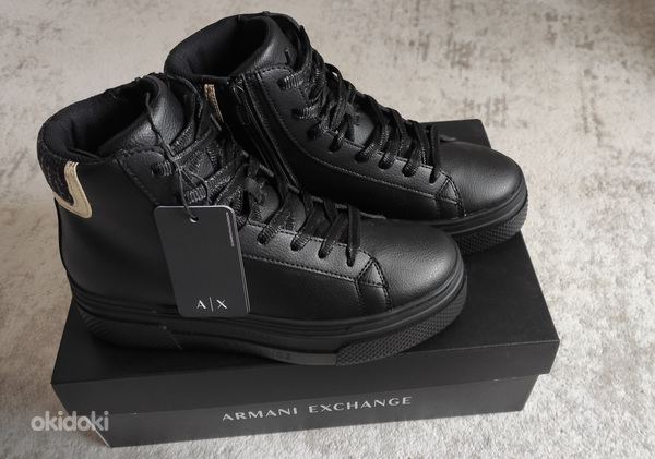 Armani Exchange платформенные кроссовки