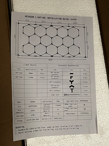 Hexagonal lights (for garage, gym, office) (5 foto / 5)