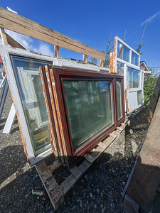 Kasutatud PVC aknad, PRUUNID värvid (7 foto / 8)