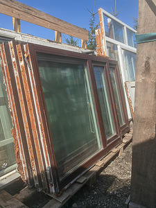 Kasutatud PVC aknad, PRUUNID värvid (8 foto / 8)