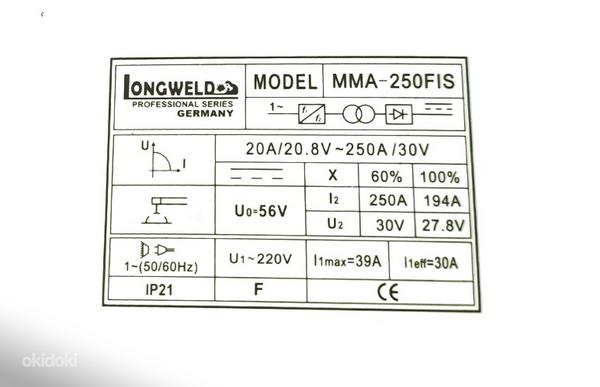 Сварочный аппарат LONGWELD MMA-250FIS (фото #4)