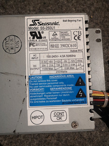 Toiteplokk Seasonic 250W (3 foto / 3)
