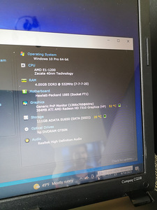 Compaq CQ58 AMD E1, 4GB,120SSD,Radeon HD7310 (4 foto / 4)