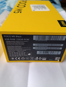 Xiaomi Poco M5 Black 128gb. Nagu uus (4 foto / 5)