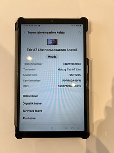Samsung Galaxy Tab A7 Lite 32GB LTE (8.7 tolli) (2 foto / 3)