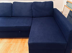 Nurgadiivan IKEA Friheten koos pesukastiga (5 foto / 10)