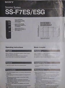 HiFi põrandakõlarid Sony SS-F7ES (paar) (2 foto / 2)