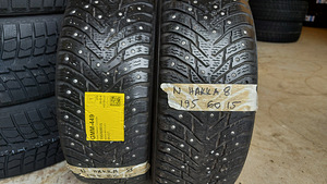 195/60/15 Nokian Hakkapelliita8 naastrehvid 2tk 5mm (1 foto / 1)