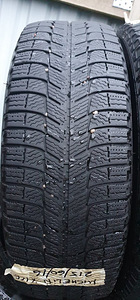 215/60/16 Michelin X-Ice 5mm 2tk (2 foto / 2)