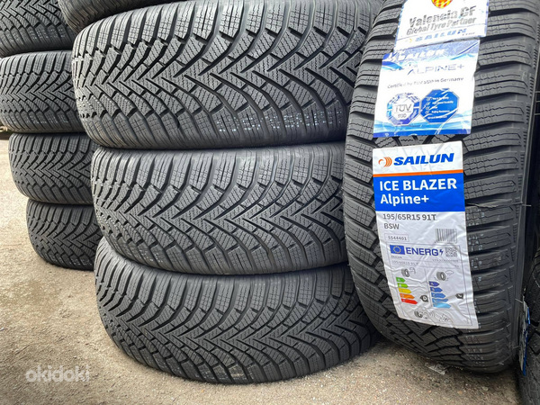 Всесезонные шины Sailun Ice Blazer Alpine+ 91T 195/65/R15 (фото #1)