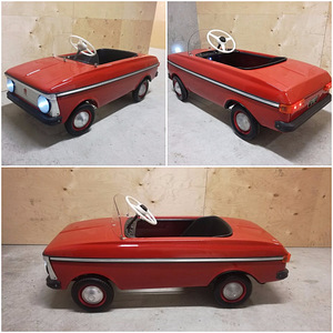 Moskvich plekist laste pedaalauto AZLK 1992 - taastatud (4 foto / 10)