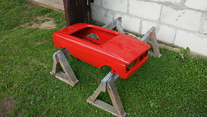 Moskvich plekist laste pedaalauto AZLK 1992 - taastatud (8 foto / 10)