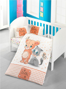 Beebi voodipesu Victoria Bebek Pink (2 foto / 8)