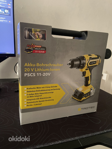 Аккумуляторная дрель-шуруповерт Trotec PSCS 11-20V