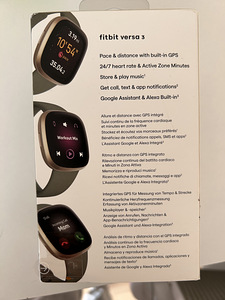 Nutikell Fitbit Versa 3, soft gold aluminium (3 foto / 3)