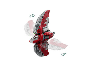 Lego Star Wars 75362 Ahsoka Tano T-6 Jedi Shuttle (7 foto / 10)