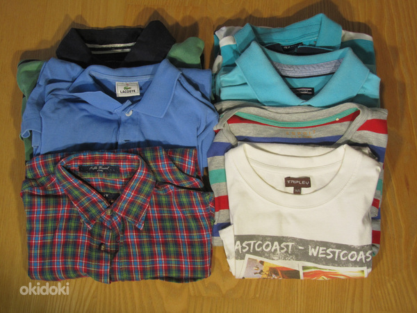 Рубашки, поло/футболки для мальчиков 9-14 лет Lacoste, Gant, Hilfiger (фото #1)