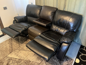 Recliner nahkdiivan (1 foto / 5)