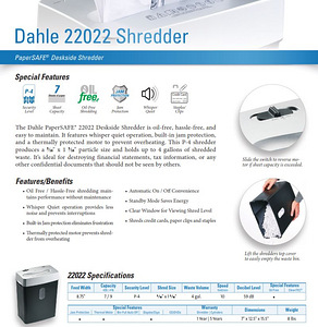 Dahle 22022 PaperSAFE Paberipurustaja (3 foto / 3)