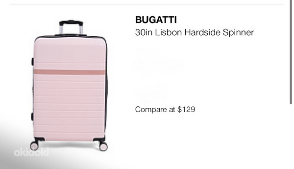 Roosa suur BUGATTI kohver