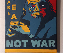 Maal "Make tea not war"