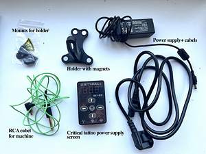 Tattoo komplekt ( rotary masin + power supply + cabels + muu (2 foto / 8)