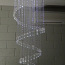 Световая спираль из оптического волокна с кристаллом (фото #2)