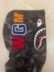 Bape Color Camo Shark Full Zip Hoodie (5 foto / 10)