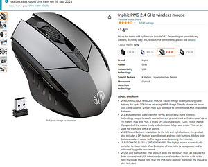Беспроводная мышь inphic PM6 2,4 ГГц (5 фото из 5)