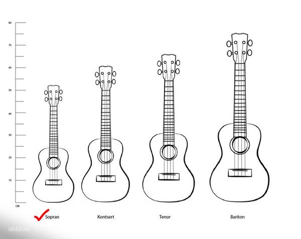 Sopran ukulele sebrapuit (foto #2)