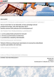 Lumekoristus, lumekoristus katustelt (1 foto / 1)