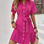 Новое платье ярко-розовое, со складками, XL (фото #3)