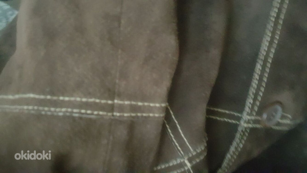 Пальто из натуральной кожи XL, теплая подкладка (фото #5)