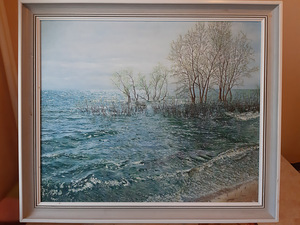 Ilus pilt raamis. Õli, originaal 730x630. (1 foto / 1)