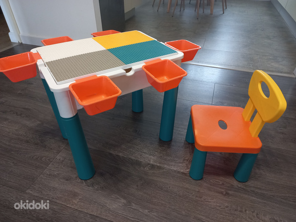 Laste lego laud ja tool (foto #1)