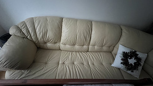 Ehtsast nahast nurgadiivan/voodi (2 foto / 3)